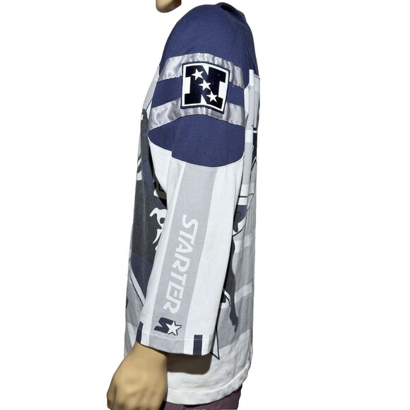 Vintage 90s Starter Dallas Cowboys Long Sleeve Big Logo Shirt Men’s L EUC - Picture 7 of 10